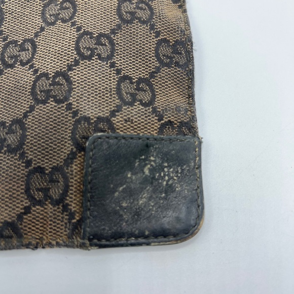 Gucci logo makeup bag/ pouch Brown - Picture 7 of 12